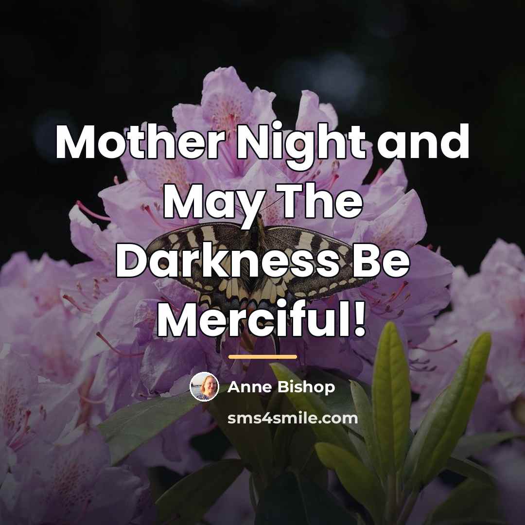 “Mother Night and May The Darkness Be Merciful!…” quote by Anne Bishop