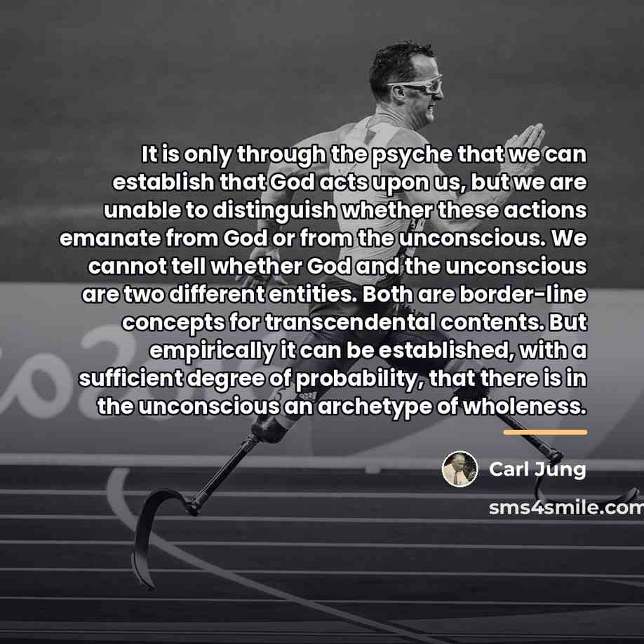“It is only through the psyche that we can establish…” quote by Carl Jung