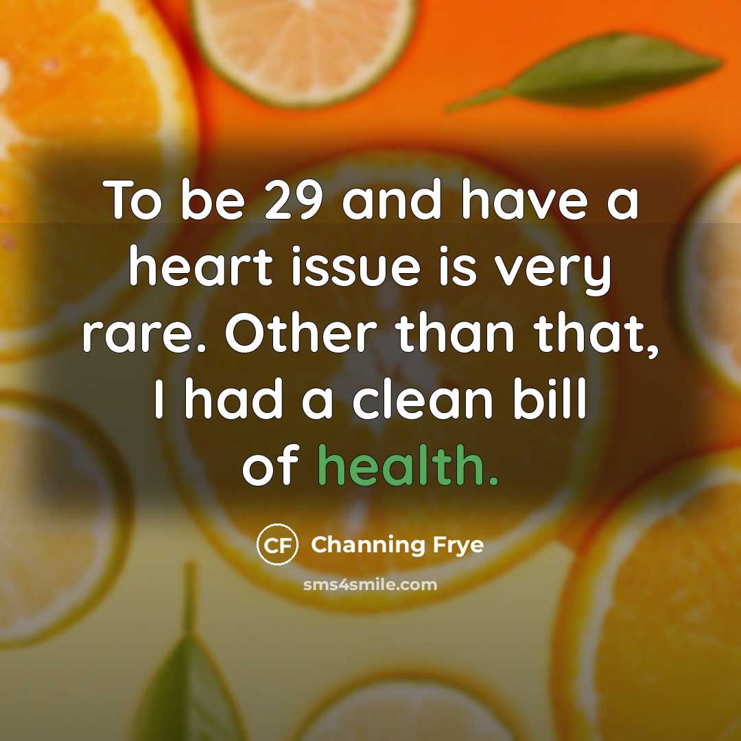 “To be 29 and have a heart issue is very…” quote by Channing Frye