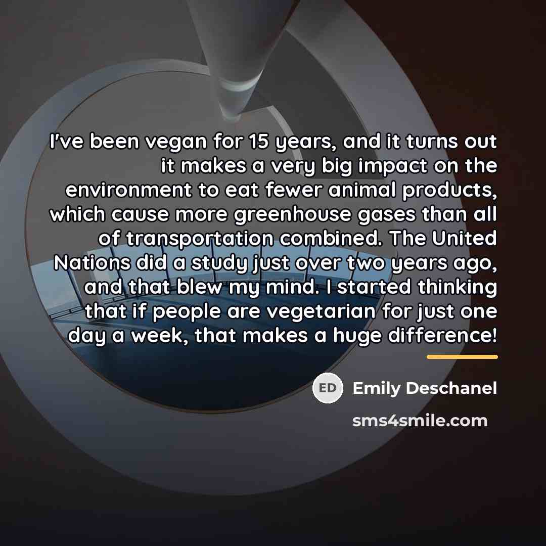 “I've been vegan for 15 years, and it turns out…” quote by Emily Deschanel