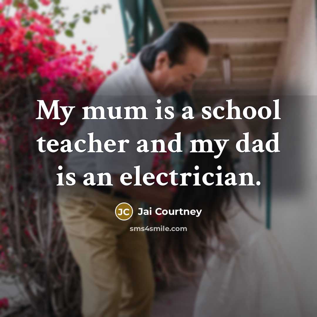 “My mum is a school teacher and my dad is…” quote by Jai Courtney