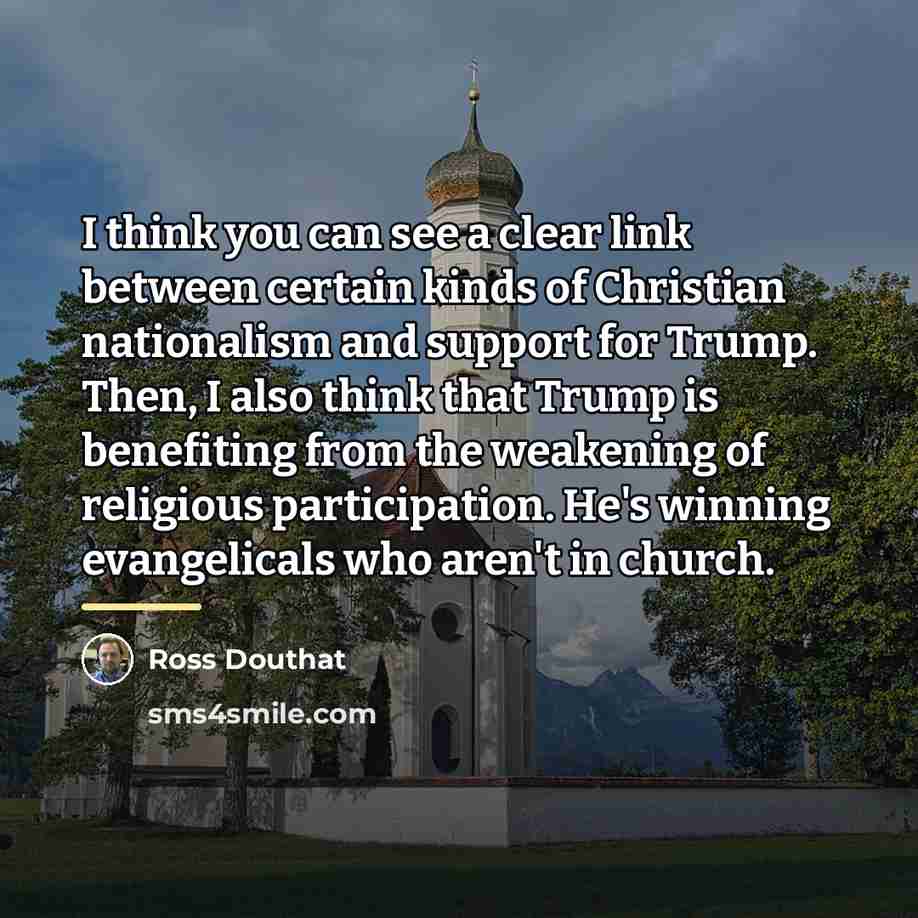 “I think you can see a clear link between certain…” quote by Ross Douthat