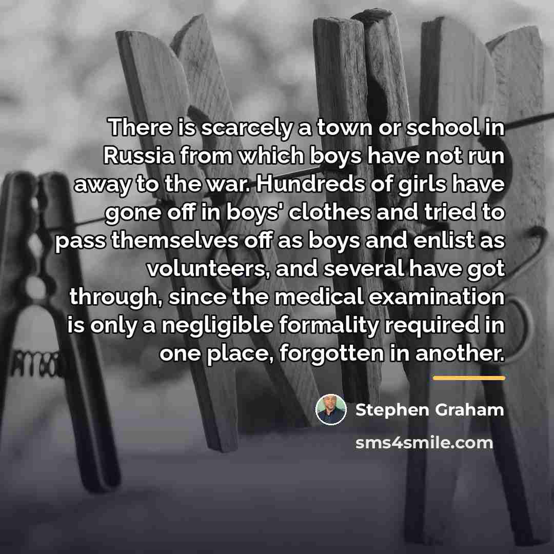 “There is scarcely a town or school in Russia from…” quote by Stephen Graham