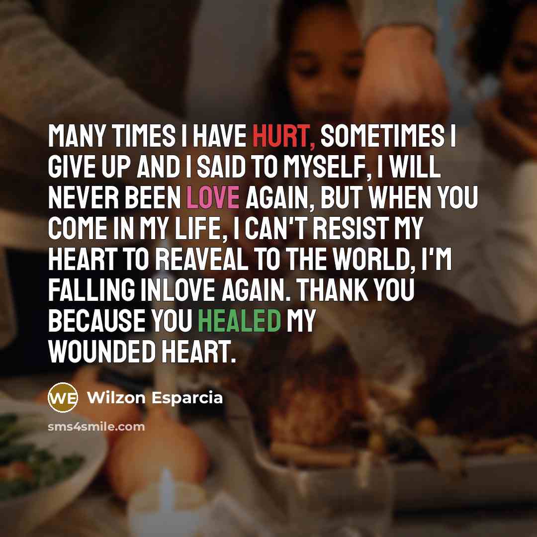 “Many times I have hurt, Sometimes I give up and…” quote by Wilzon Esparcia