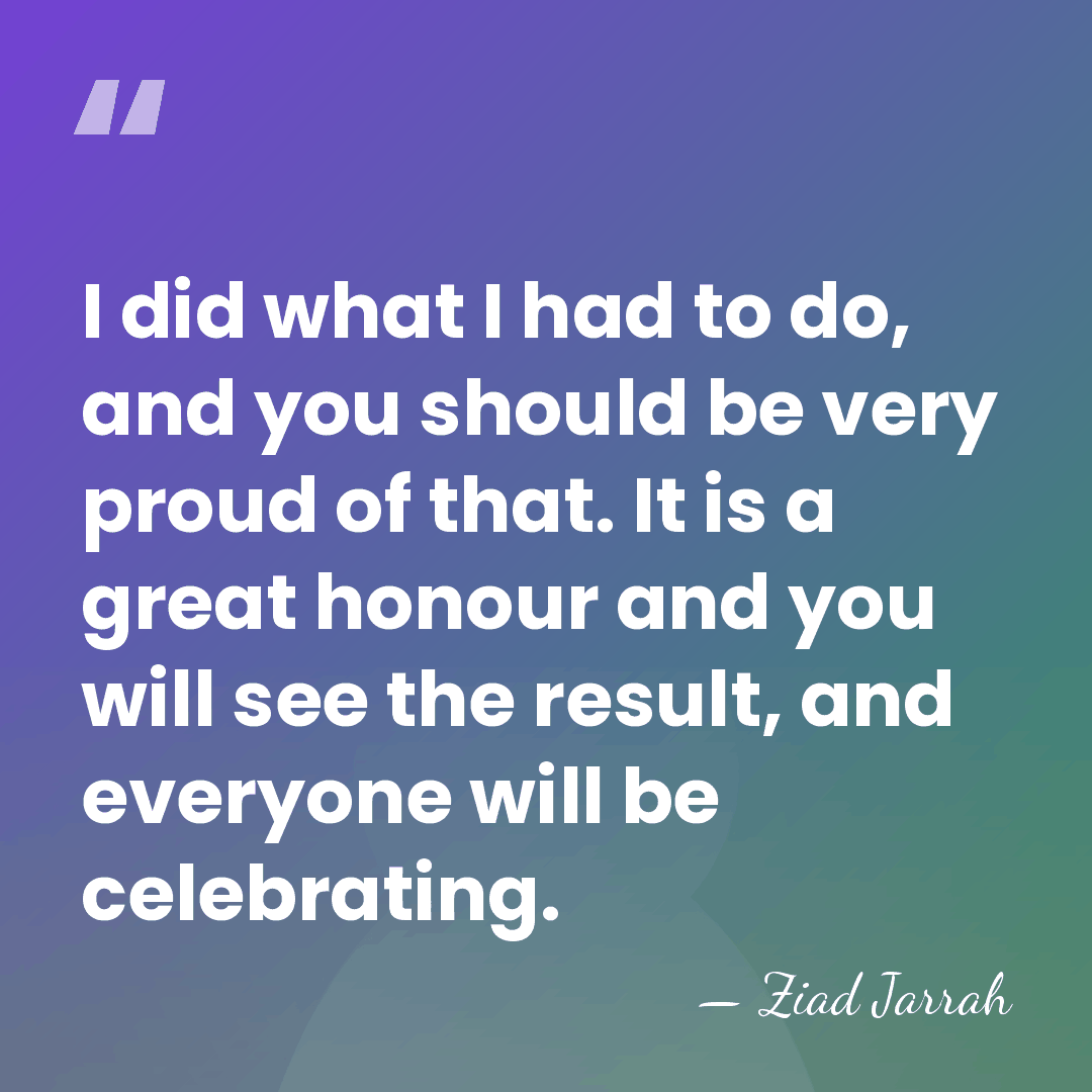 I did what I had to do, and you should be very&hellip; - Ziad Jarrah