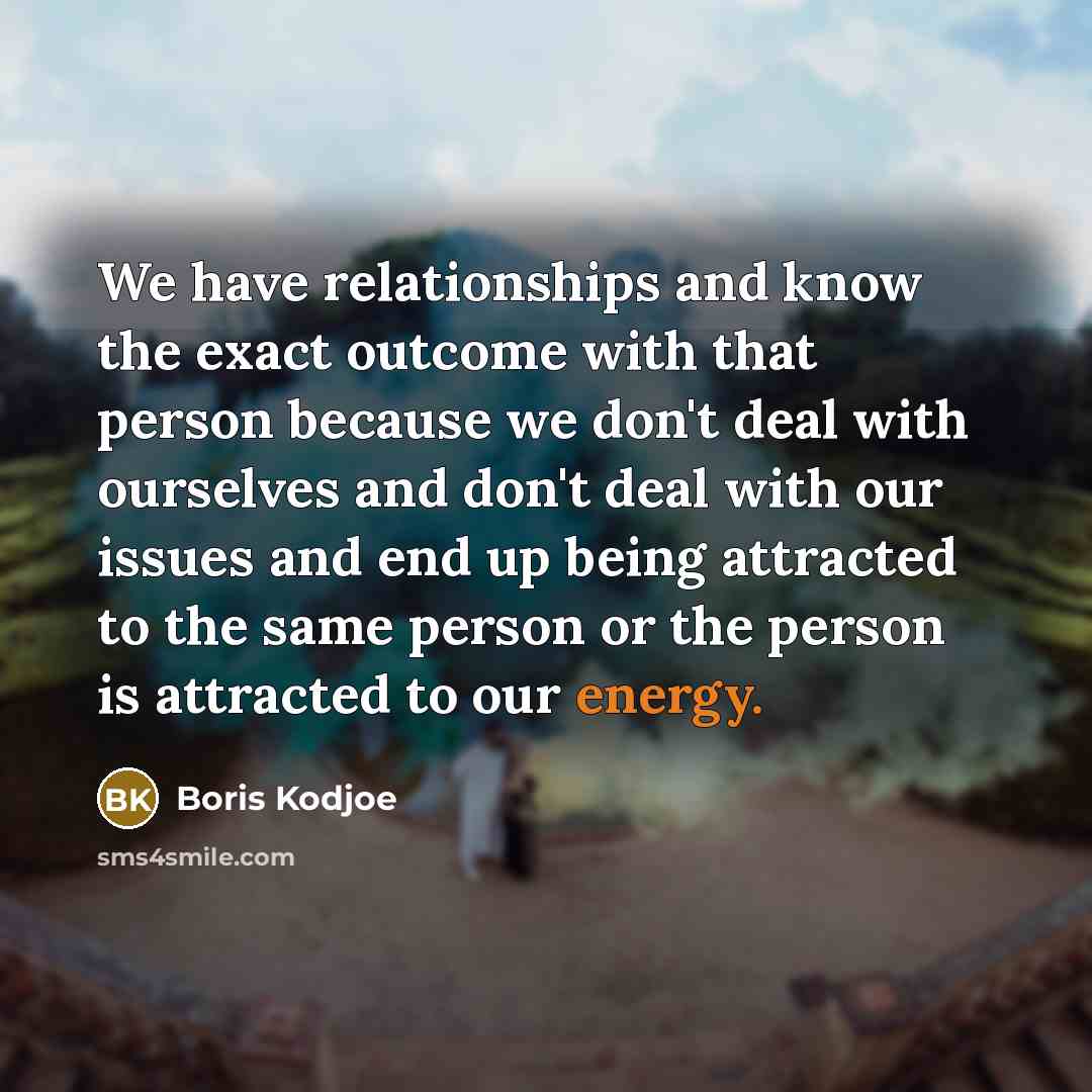 “We have relationships and know the exact outcome with that…” quote by Boris Kodjoe