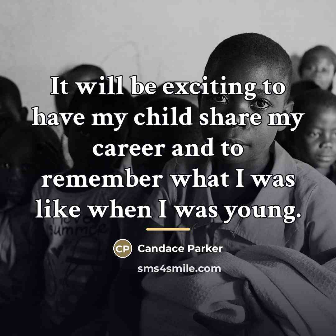 “It will be exciting to have my child share my…” quote by Candace Parker