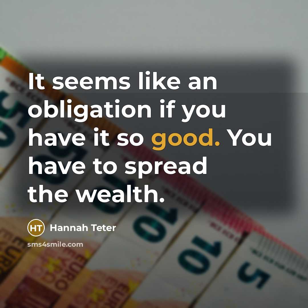 “It seems like an obligation if you have it so…” quote by Hannah Teter