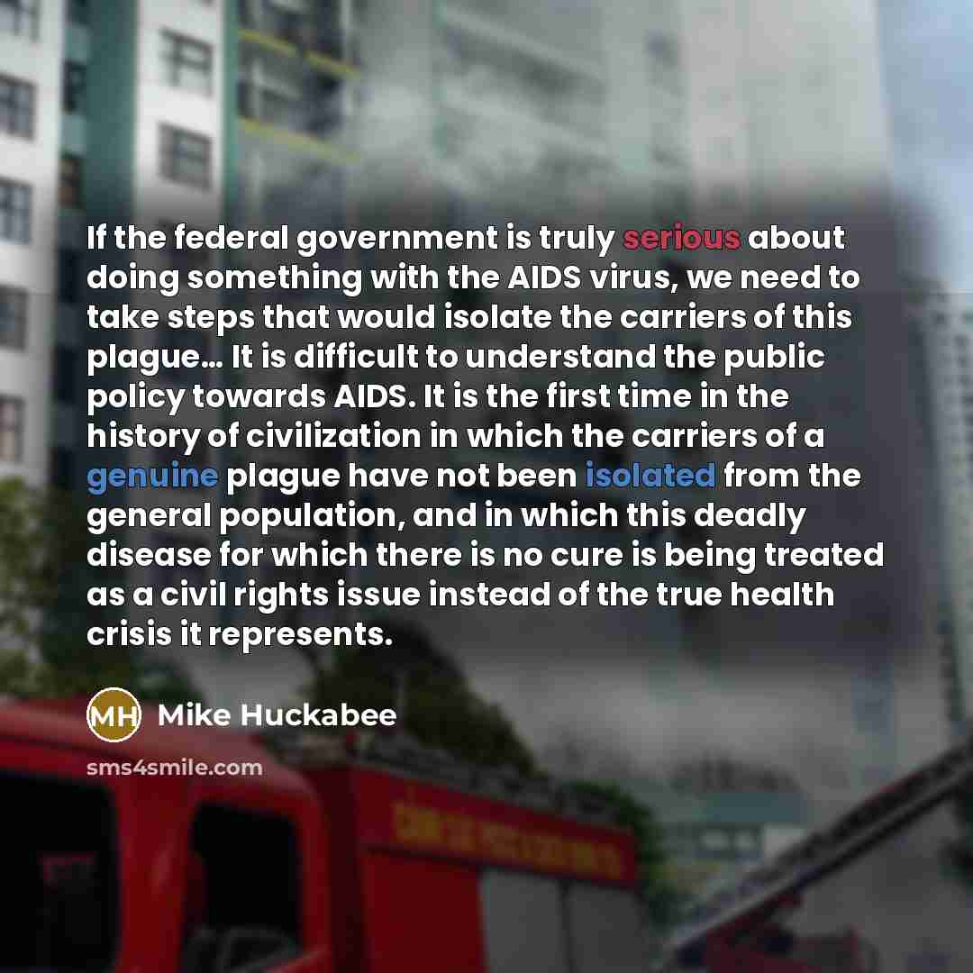 “If the federal government is truly serious about doing something…” quote by Mike Huckabee