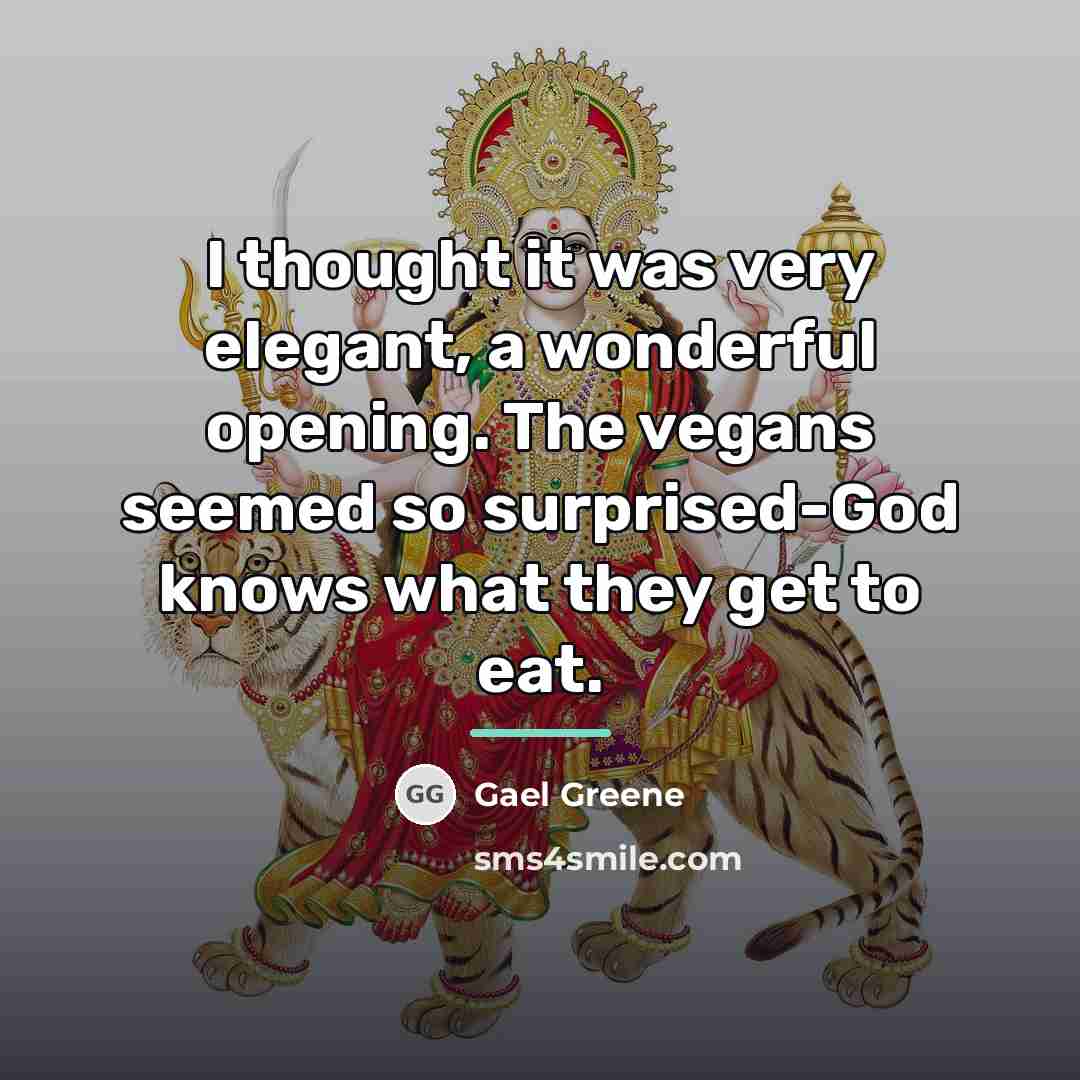 “I thought it was very elegant, a wonderful opening. The…” quote by Gael Greene