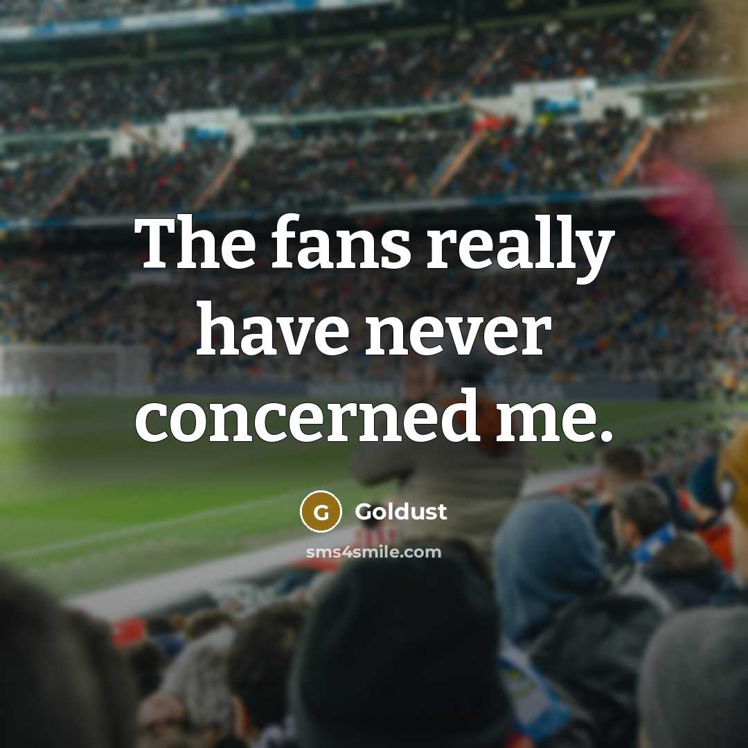 “The fans really have never concerned me.…” quote by Goldust