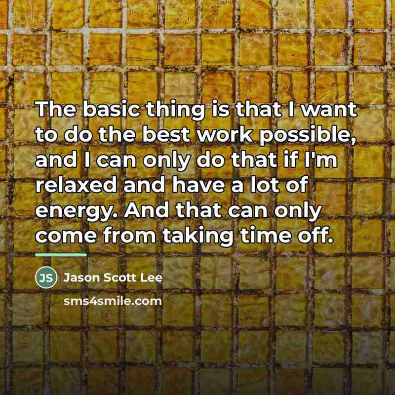 “The basic thing is that I want to do the…” quote by Jason Scott Lee