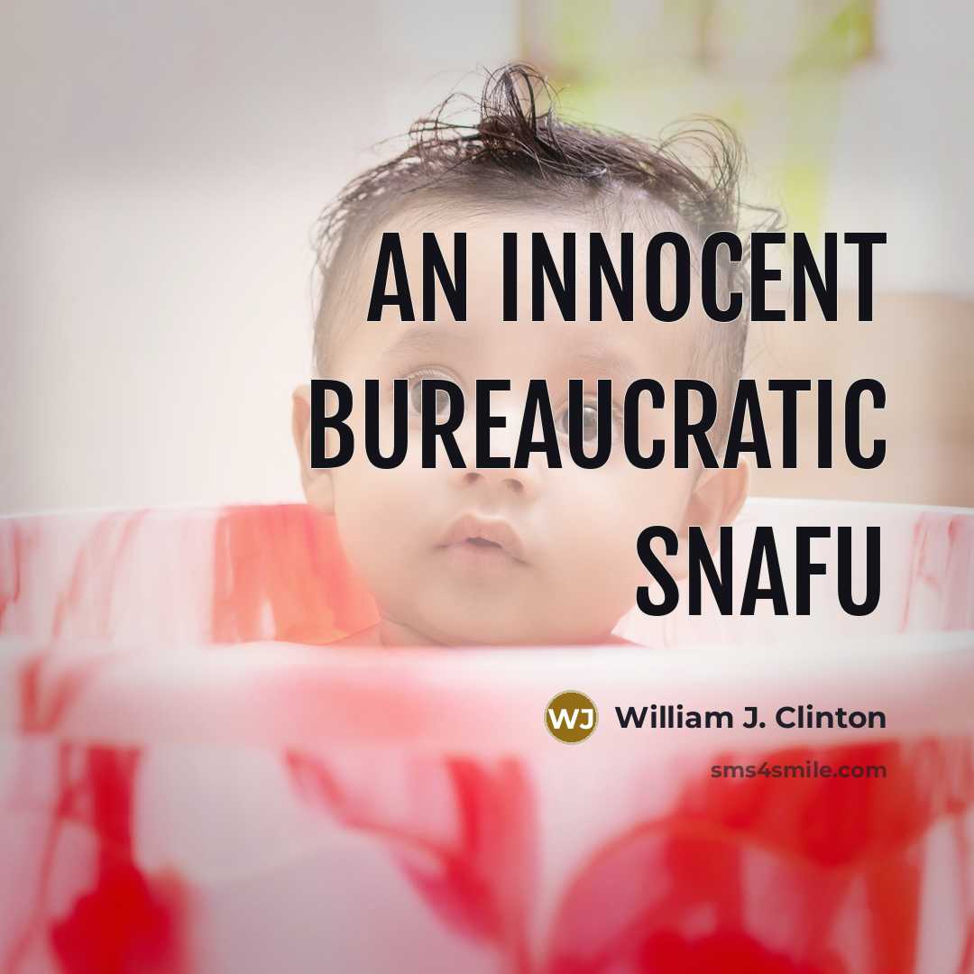 “An innocent bureaucratic snafu…” quote by William J. Clinton