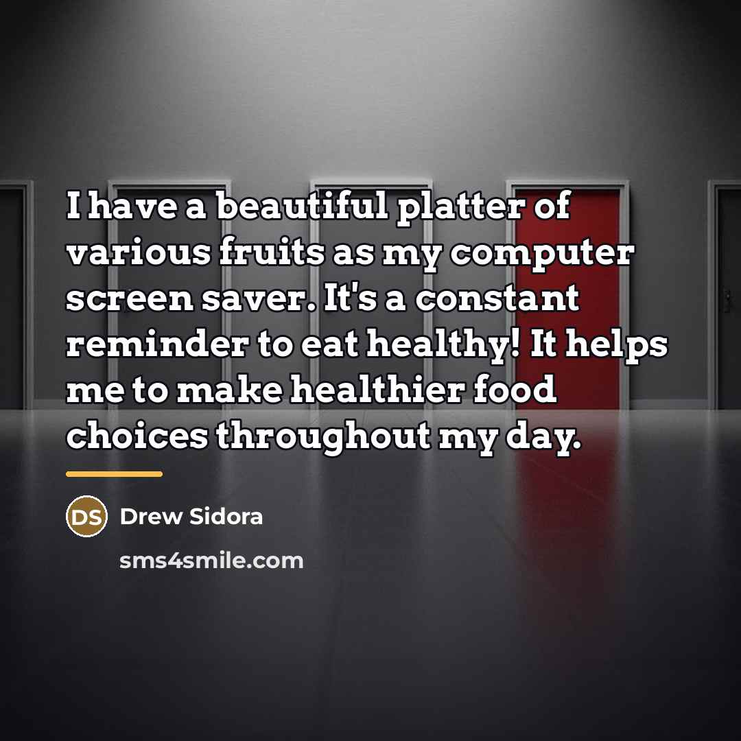 “I have a beautiful platter of various fruits as my…” quote by Drew Sidora