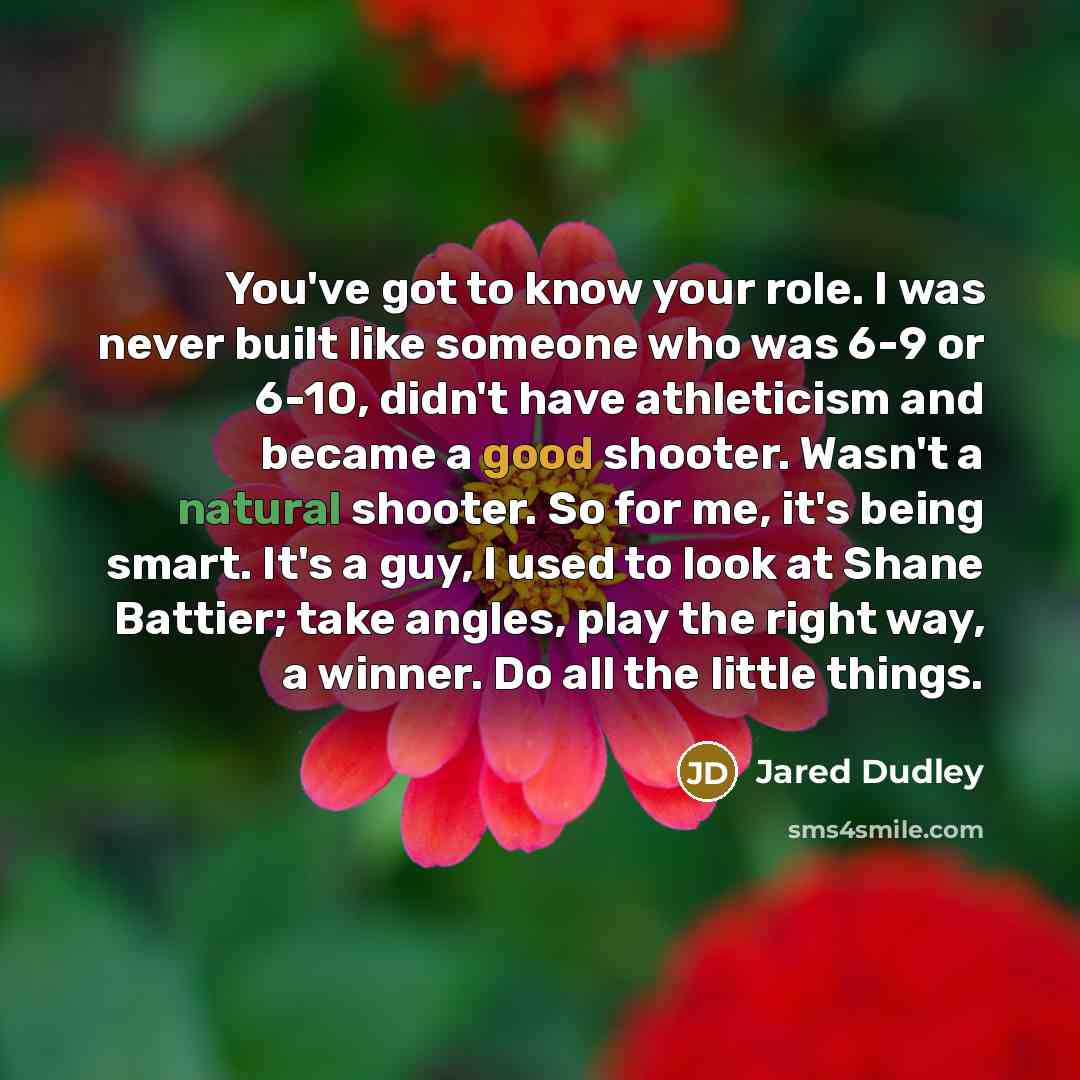 “You've got to know your role. I was never built…” quote by Jared Dudley