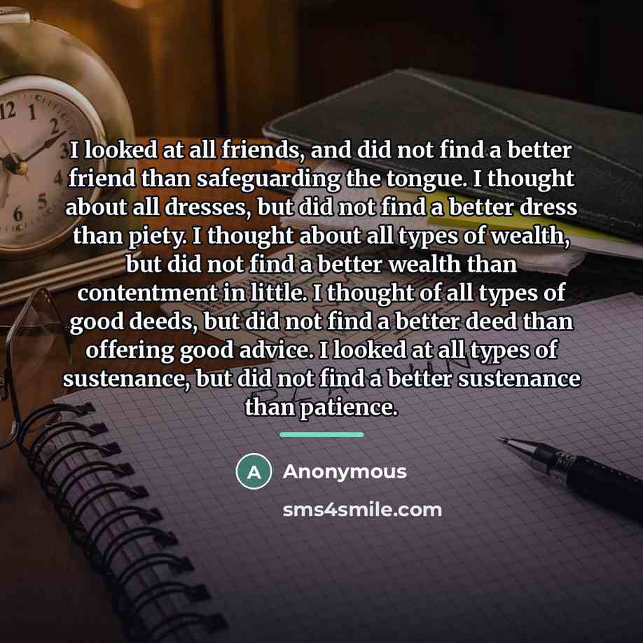“I looked at all friends, and did not find a…” quote by Anonymous