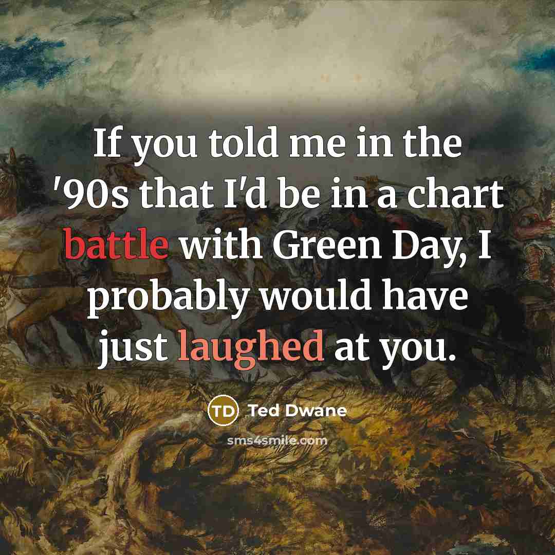 “If you told me in the '90s that I'd be…” quote by Ted Dwane