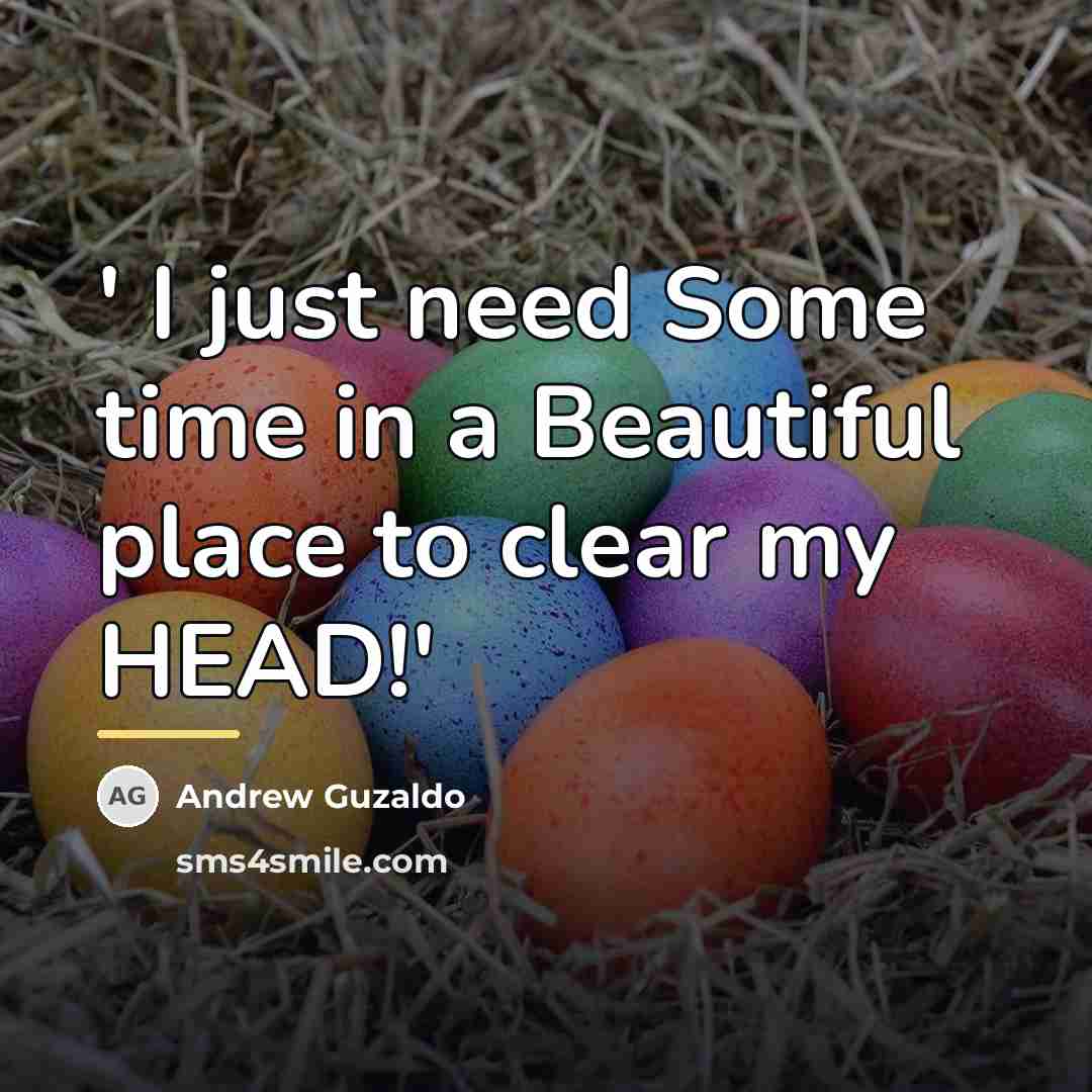 “' I just need Some time in a Beautiful place…” quote by Andrew Guzaldo