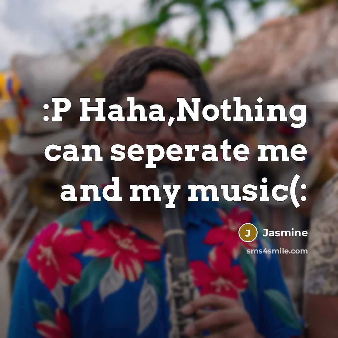 “:P Haha,Nothing can seperate me and my music(:…” quote by Jasmine