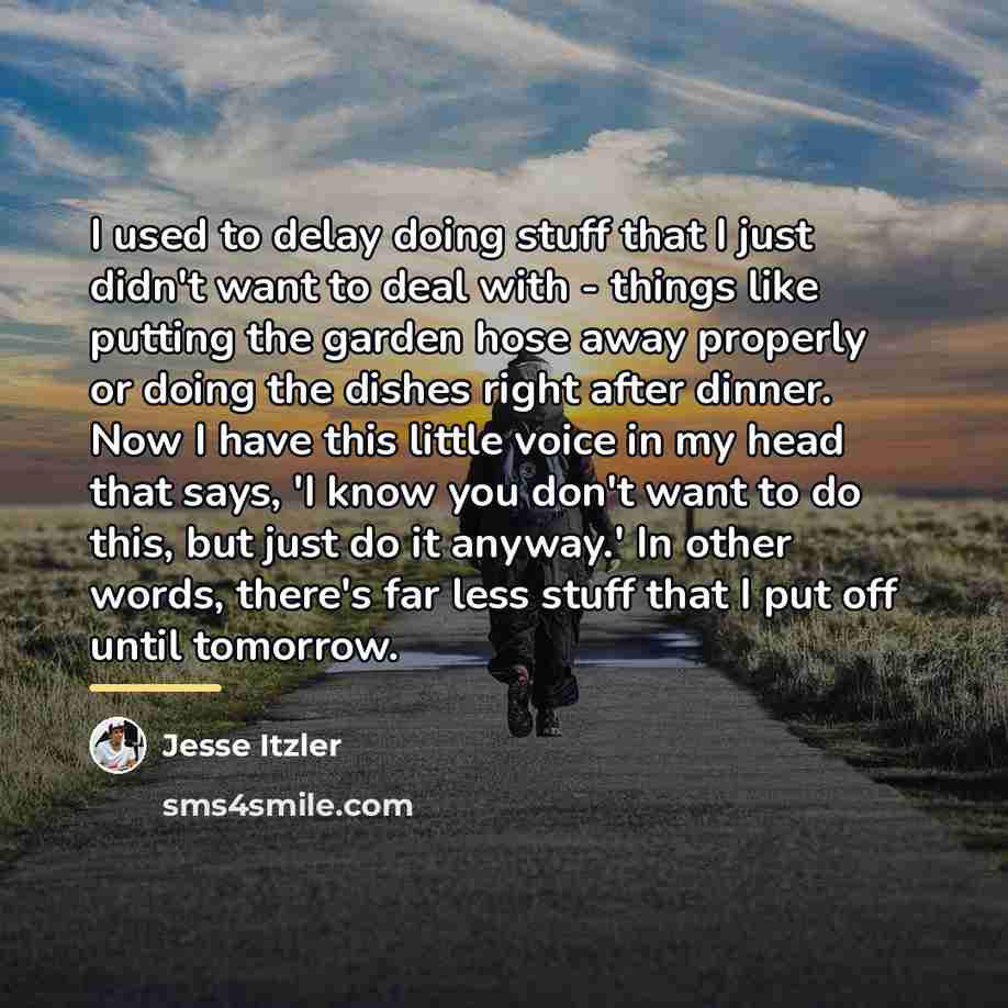 “I used to delay doing stuff that I just didn't…” quote by Jesse Itzler
