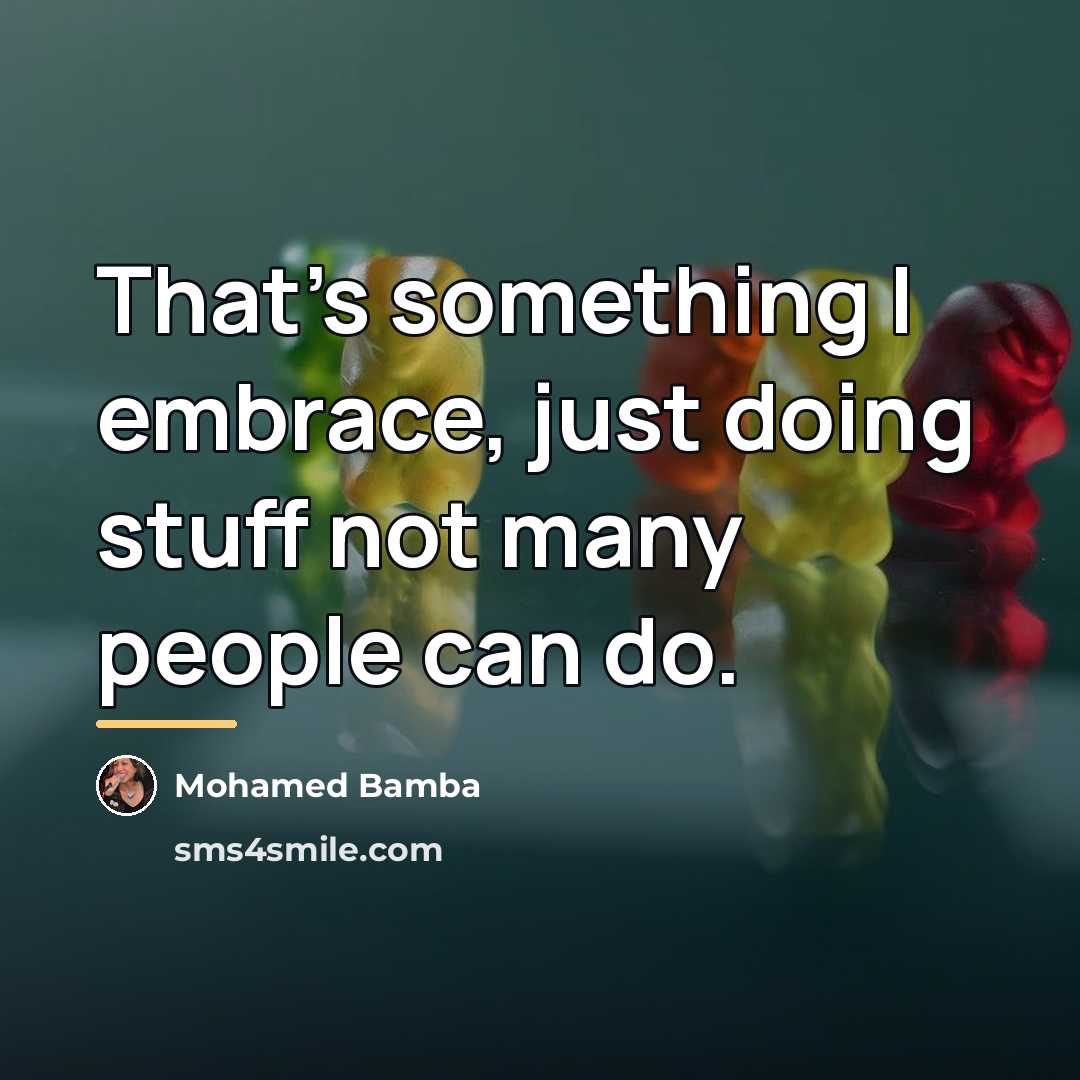 “That's something I embrace, just doing stuff not many people…” quote by Mohamed Bamba