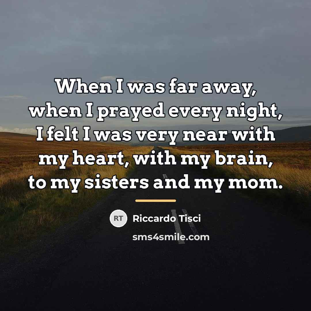 “When I was far away, when I prayed every night,…” quote by Riccardo Tisci