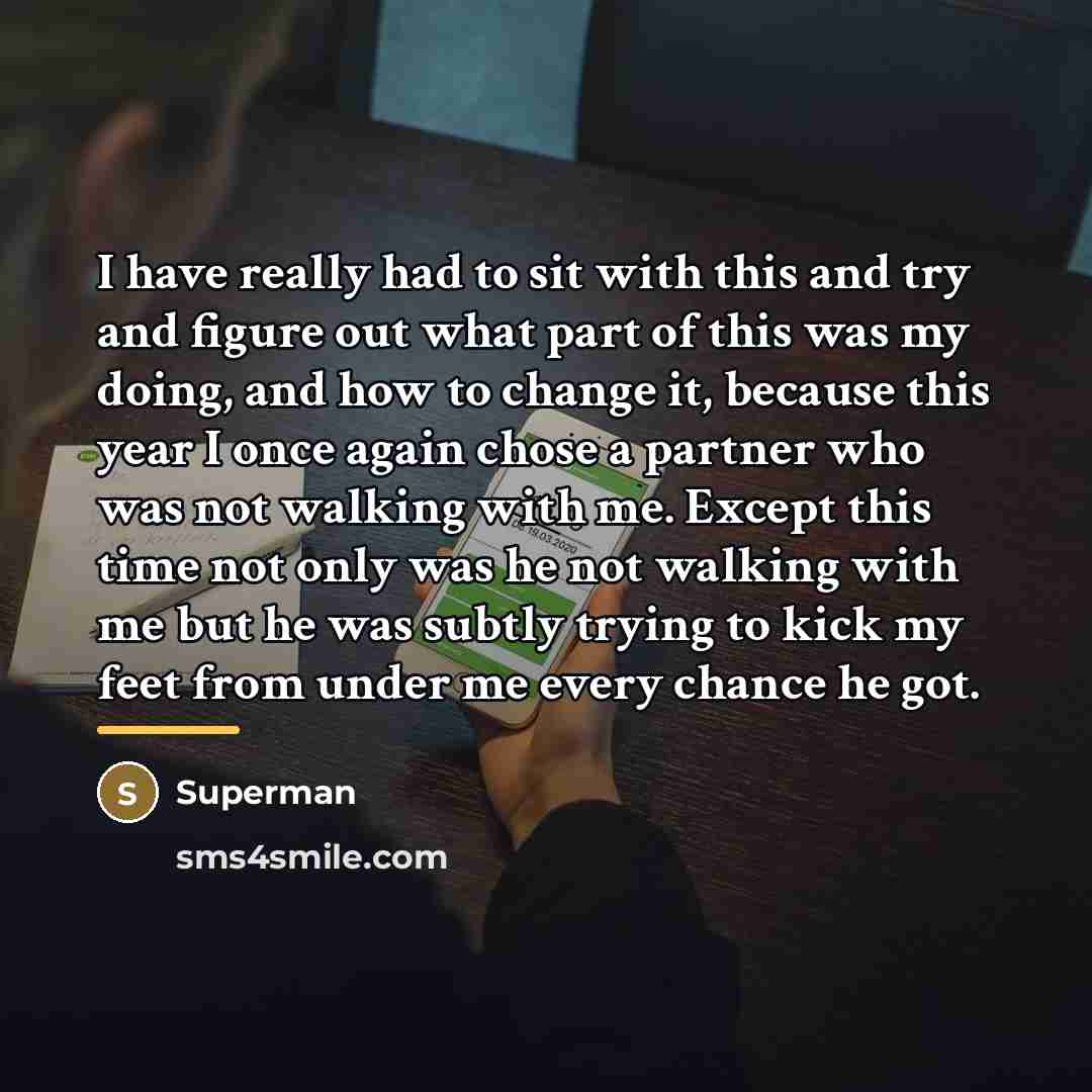 “I have really had to sit with this and try…” quote by Superman