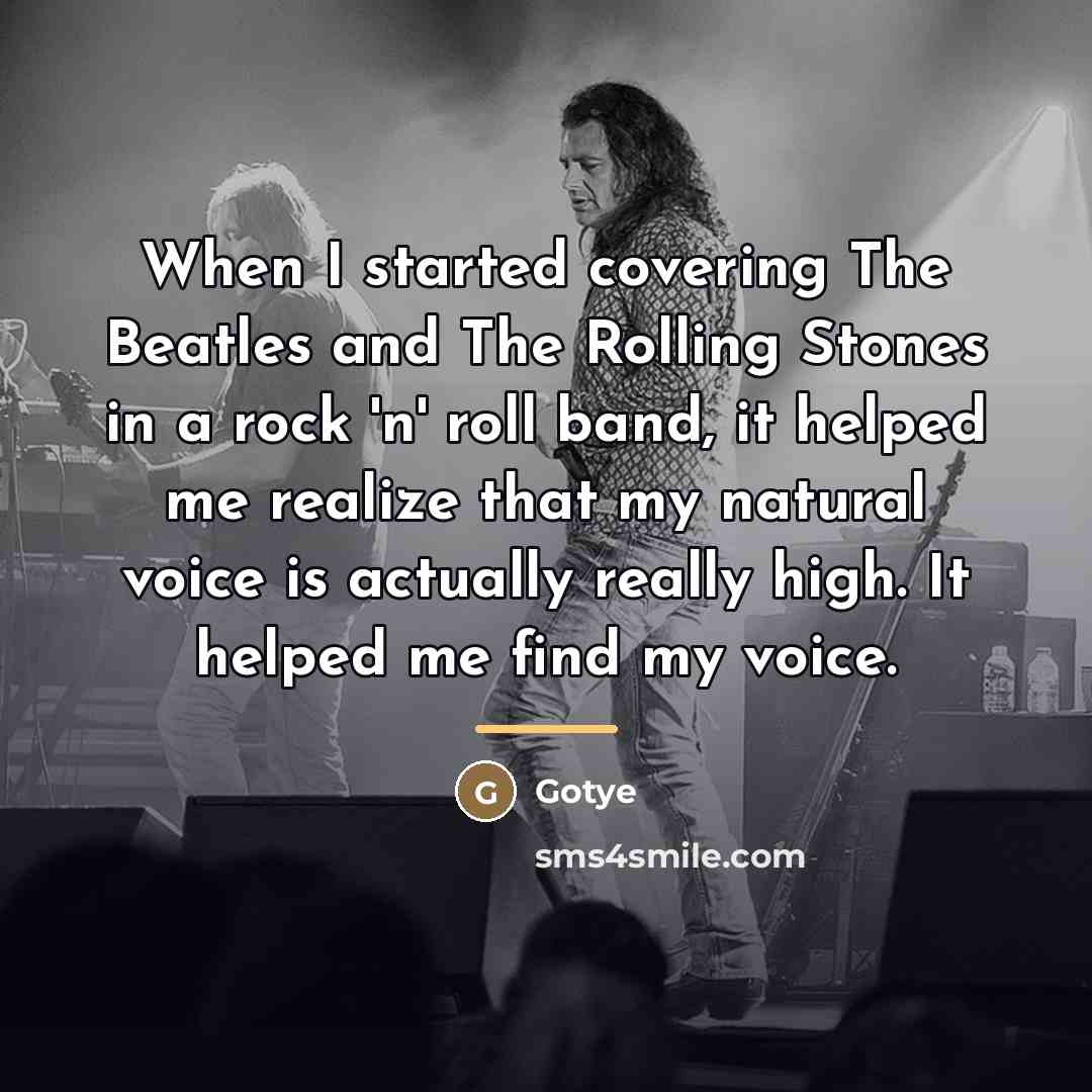 “When I started covering The Beatles and The Rolling Stones…” quote by Gotye