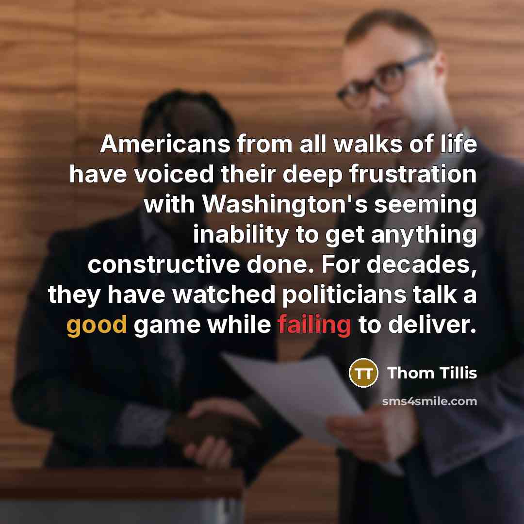 “Americans from all walks of life have voiced their deep…” quote by Thom Tillis
