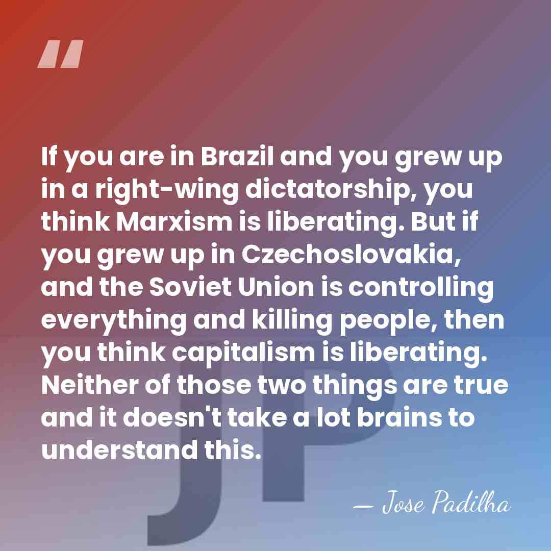 If you are in Brazil and you grew up in a right-wing&hellip; - Jose Padilha