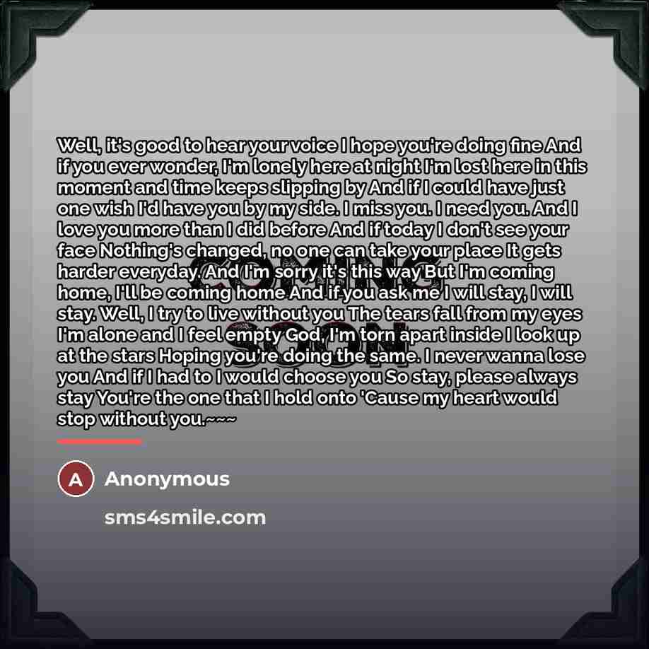 “Well, it's good to hear your voice I hope you're…” quote by Anonymous