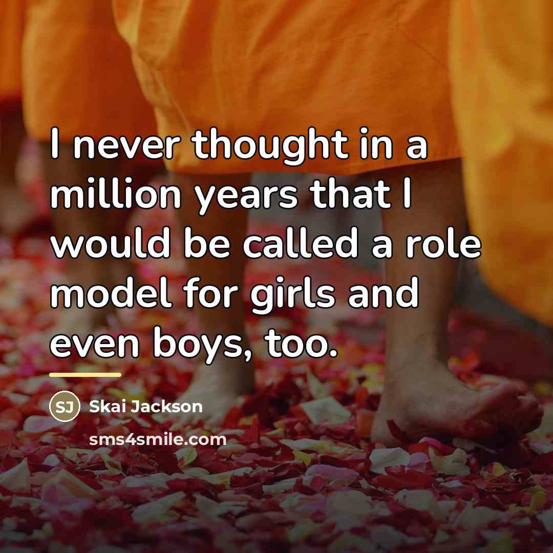 “I never thought in a million years that I would…” quote by Skai Jackson