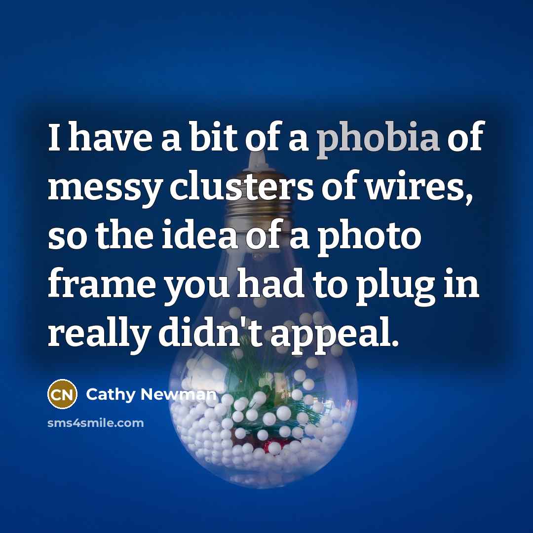 “I have a bit of a phobia of messy clusters…” quote by Cathy Newman
