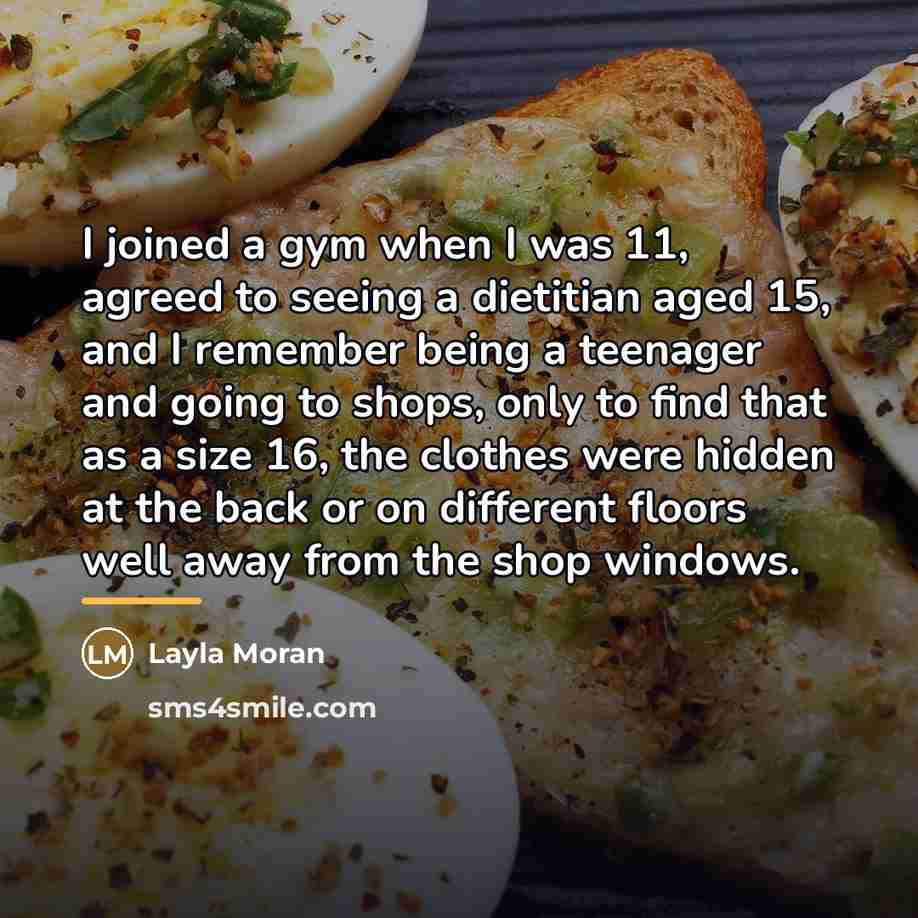 “I joined a gym when I was 11, agreed to…” quote by Layla Moran