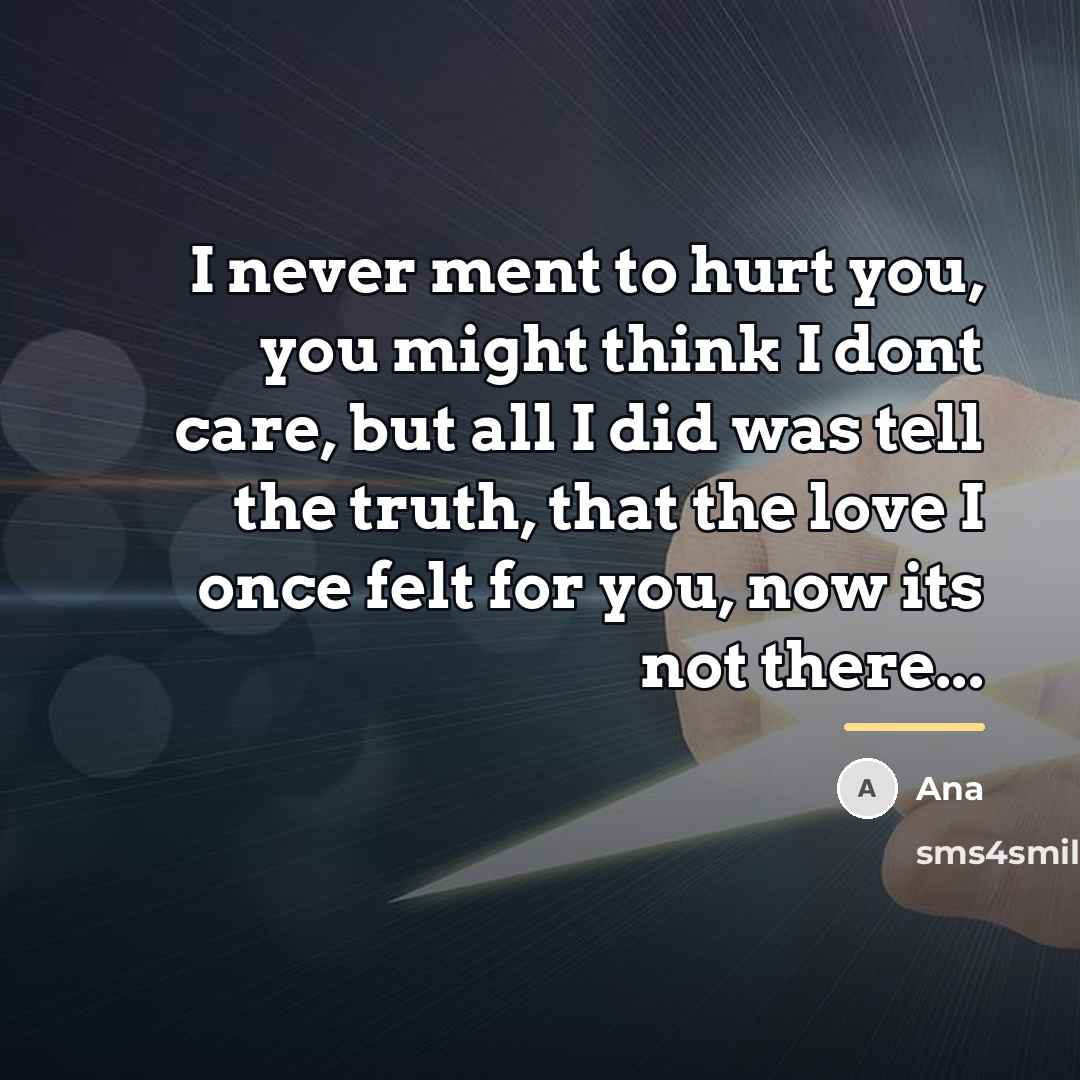 “I never ment to hurt you, you might think I…” quote by Ana