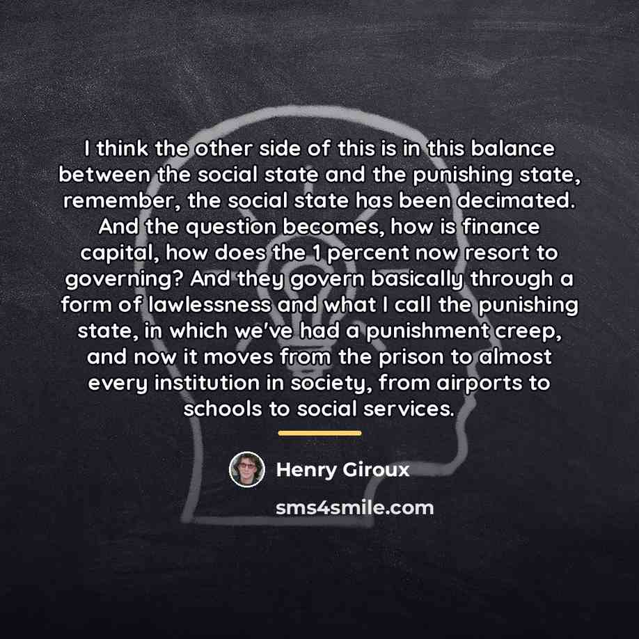 “I think the other side of this is in this…” quote by Henry Giroux