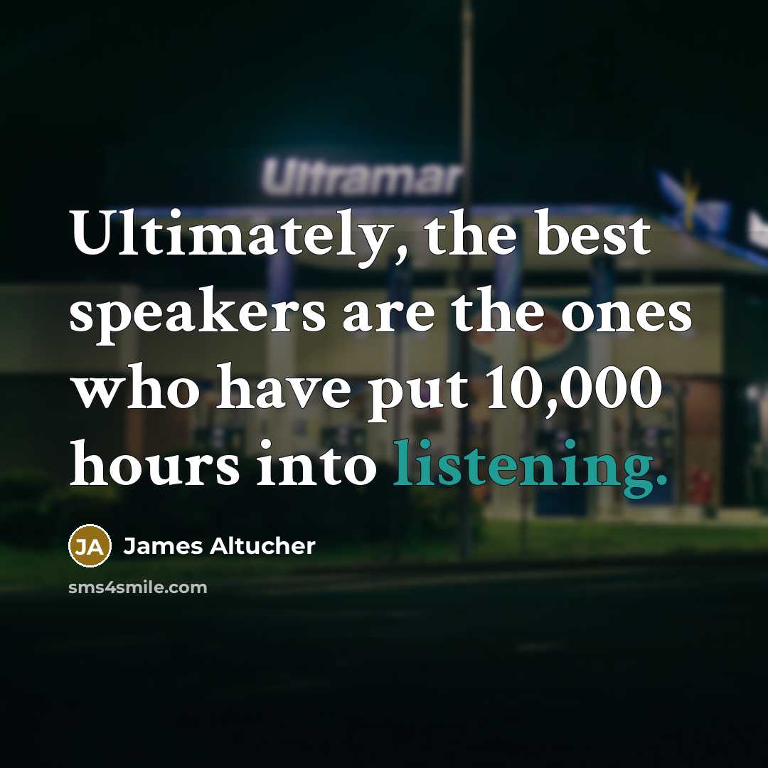 “Ultimately, the best speakers are the ones who have put…” quote by James Altucher