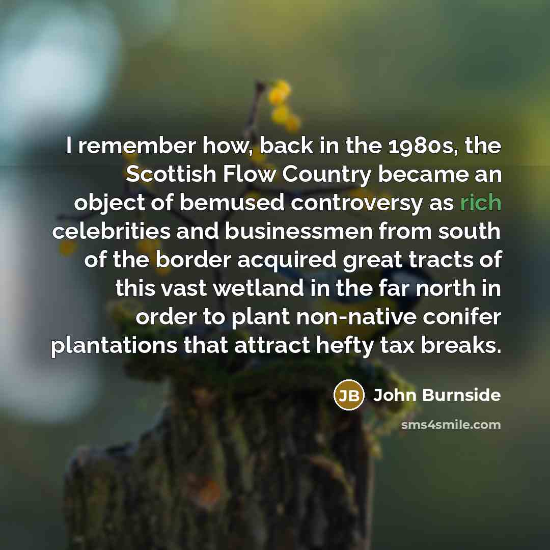 “I remember how, back in the 1980s, the Scottish Flow…” quote by John Burnside