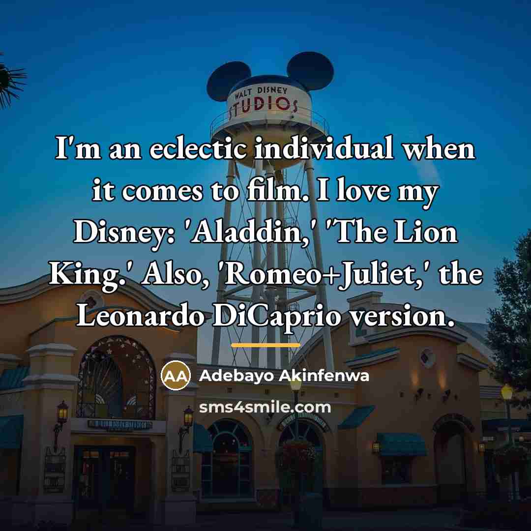“I'm an eclectic individual when it comes to film. I…” quote by Adebayo Akinfenwa