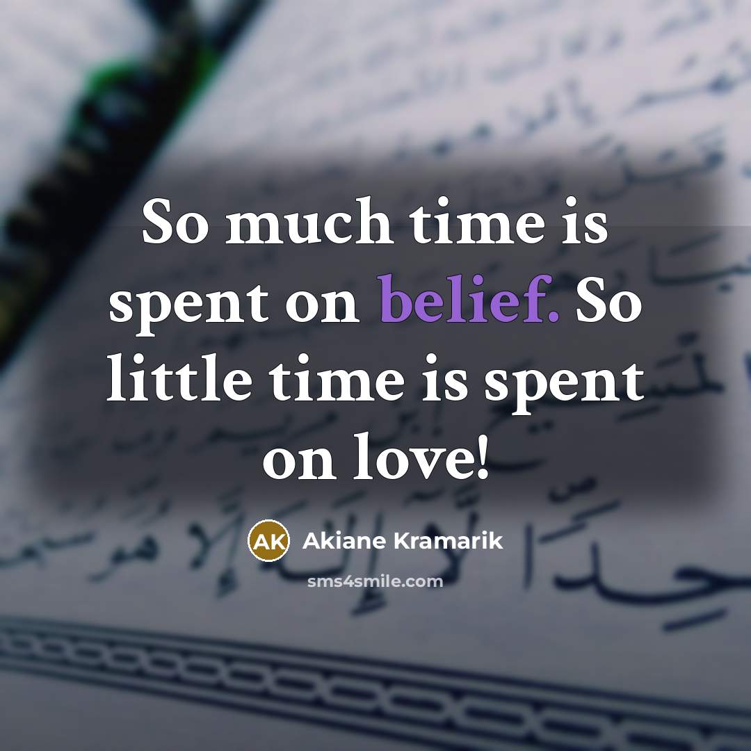 “So much time is spent on belief. So little time…” quote by Akiane Kramarik