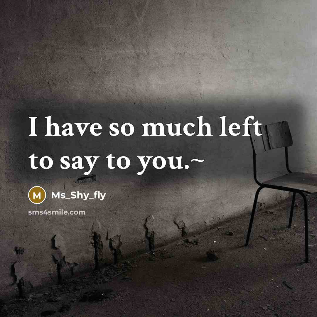 “I have so much left to say to you.~” quote by Ms_Shy_fly