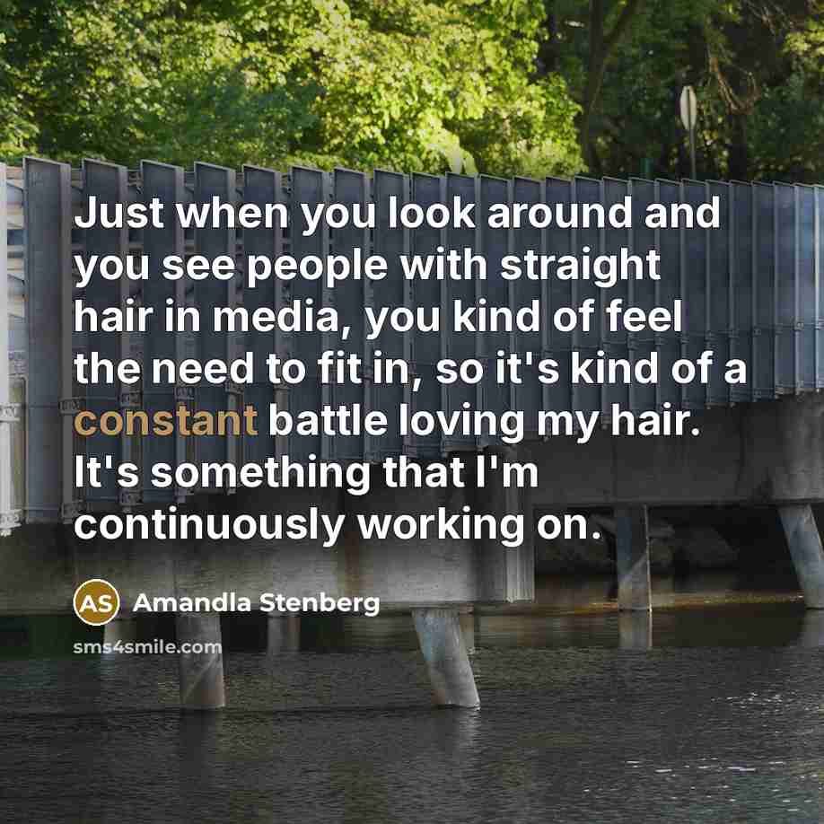 “Just when you look around and you see people with…” quote by Amandla Stenberg