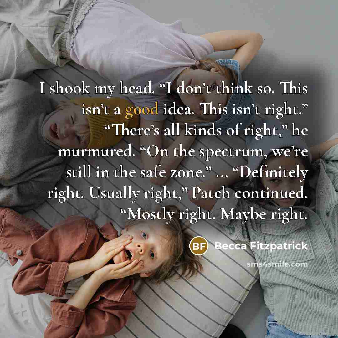 “I shook my head. “I don’t think so. This isn’t…” quote by Becca Fitzpatrick