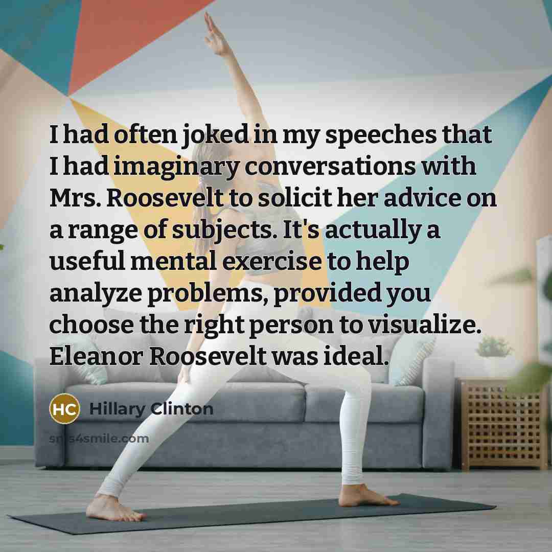 “I had often joked in my speeches that I had…” quote by Hillary Clinton