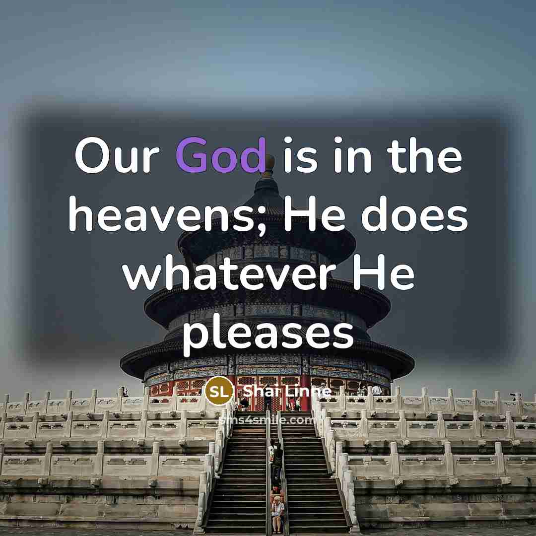 “Our God is in the heavens; He does whatever He…” quote by Shai Linne