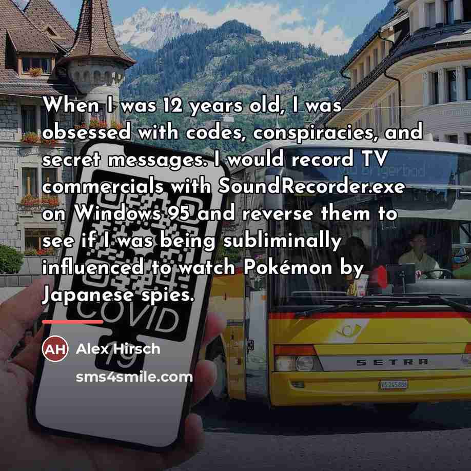 “When I was 12 years old, I was obsessed with…” quote by Alex Hirsch