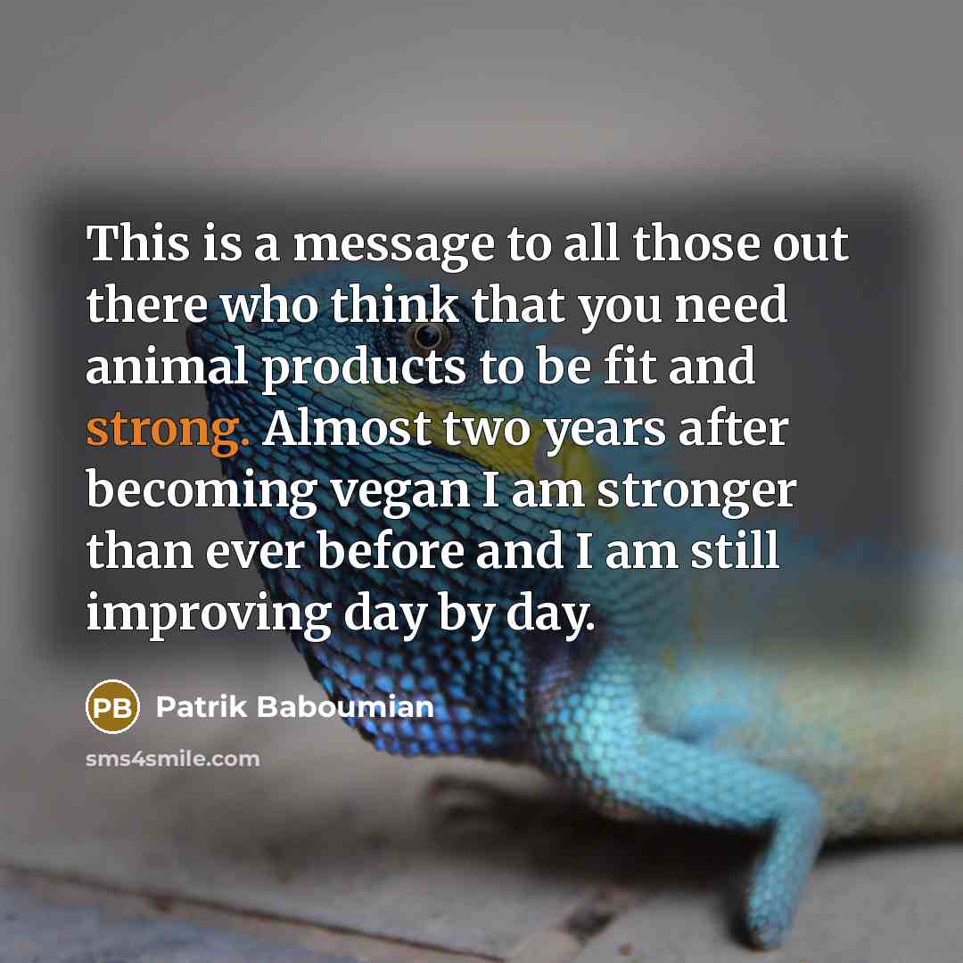 “This is a message to all those out there who…” quote by Patrik Baboumian