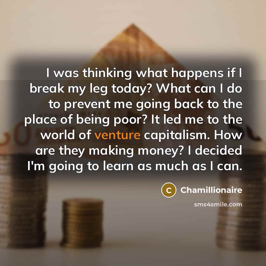 “I was thinking what happens if I break my leg…” quote by Chamillionaire
