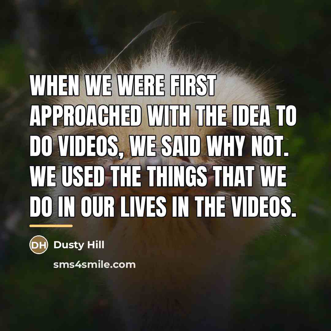 “When we were first approached with the idea to do…” quote by Dusty Hill