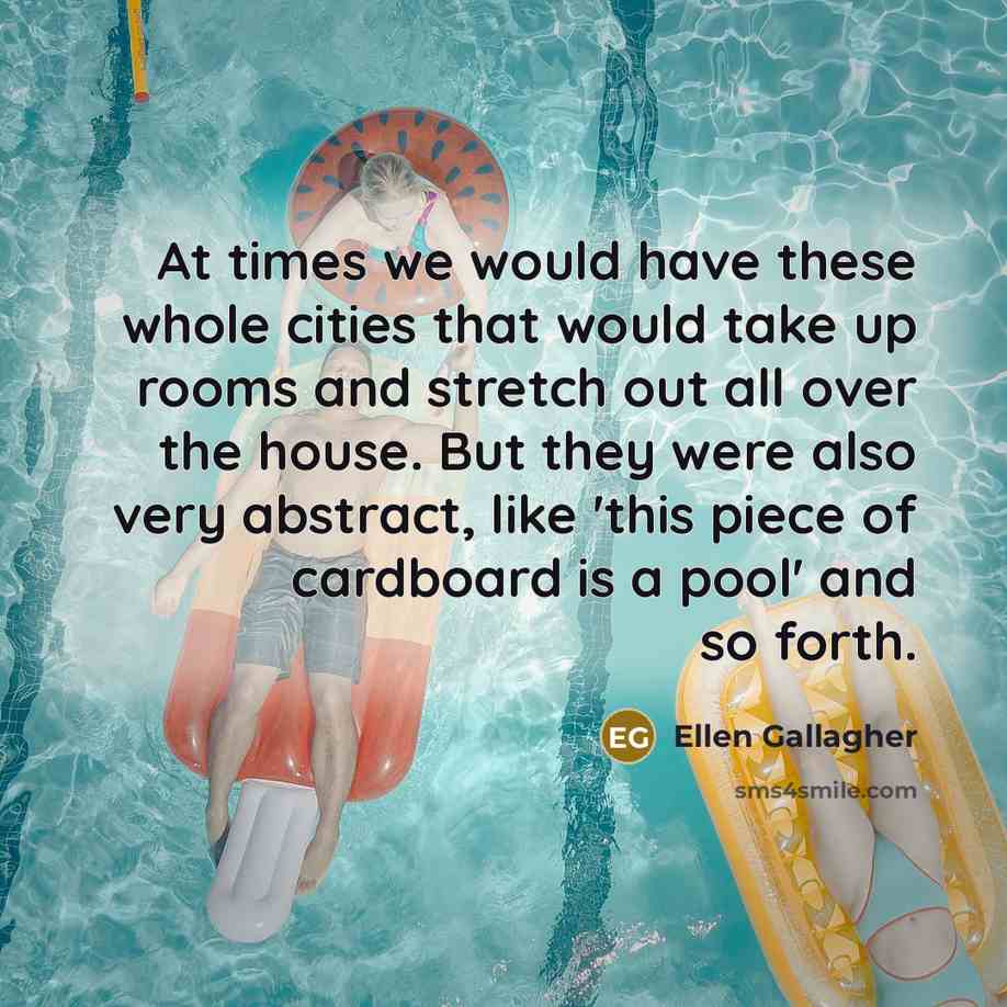 “At times we would have these whole cities that would…” quote by Ellen Gallagher